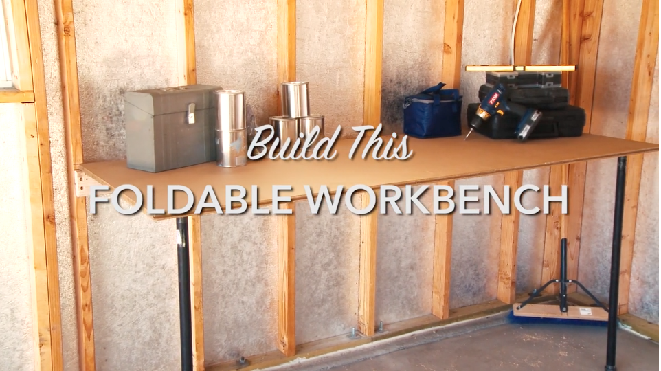 Tuff Shed | Space Saving DIY Workbench