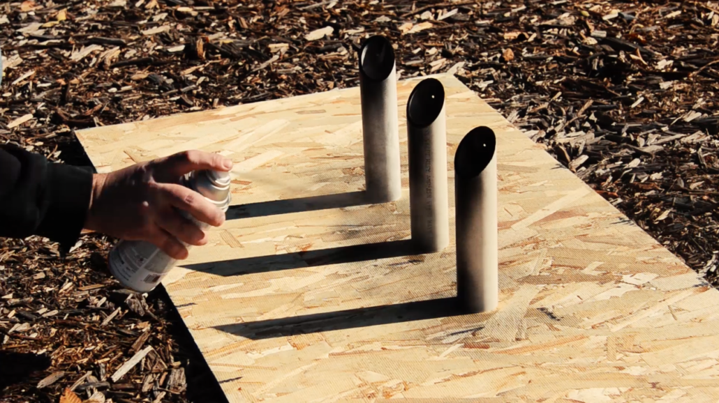 You can paint the PVC pipe any way you'd like.