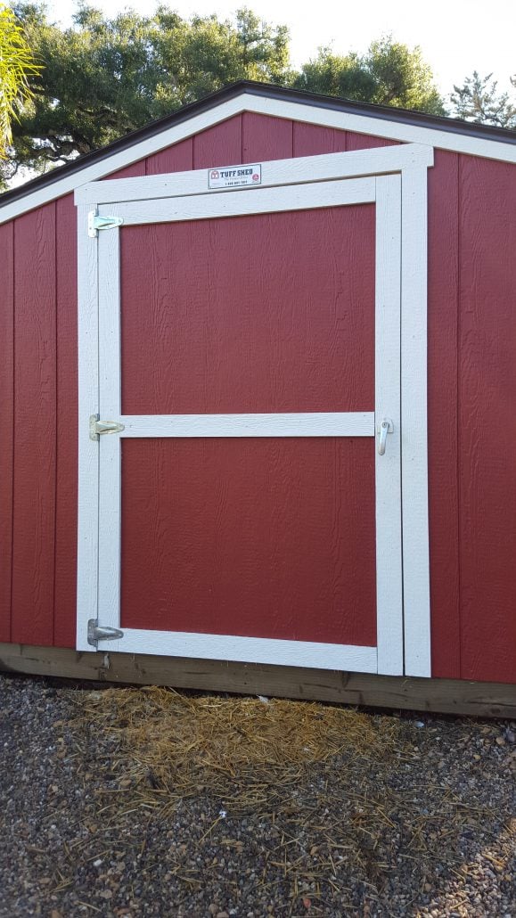 The Storage Shed holds supplies for lawn care and yard upkeep.