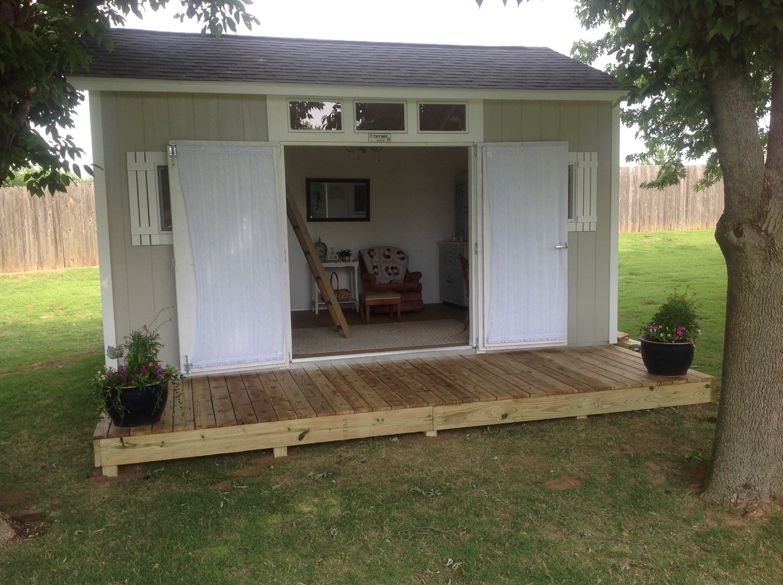 Shabby Chic Meets the Backyard Shed - Tuff Shed