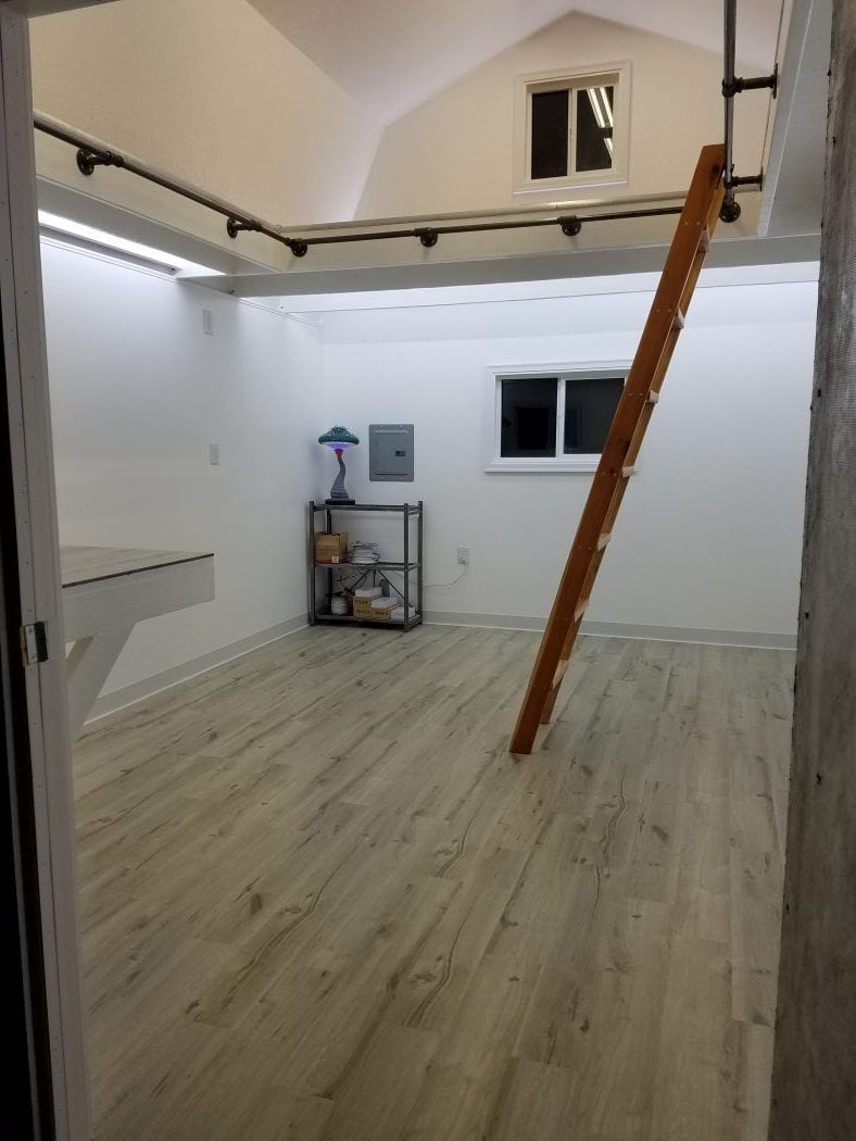 storage turned studio - tuff shed