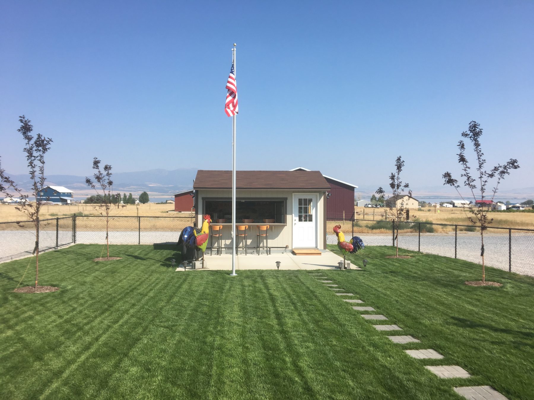 Exterior of Wade's pub shed
