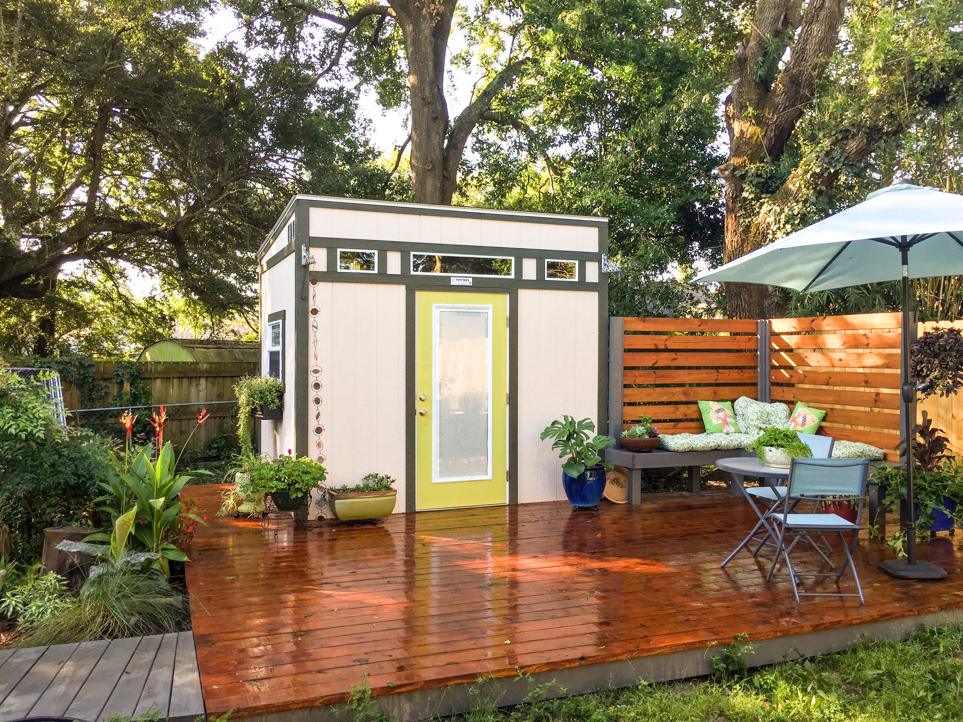 renee's studio lean-to - tuff shed