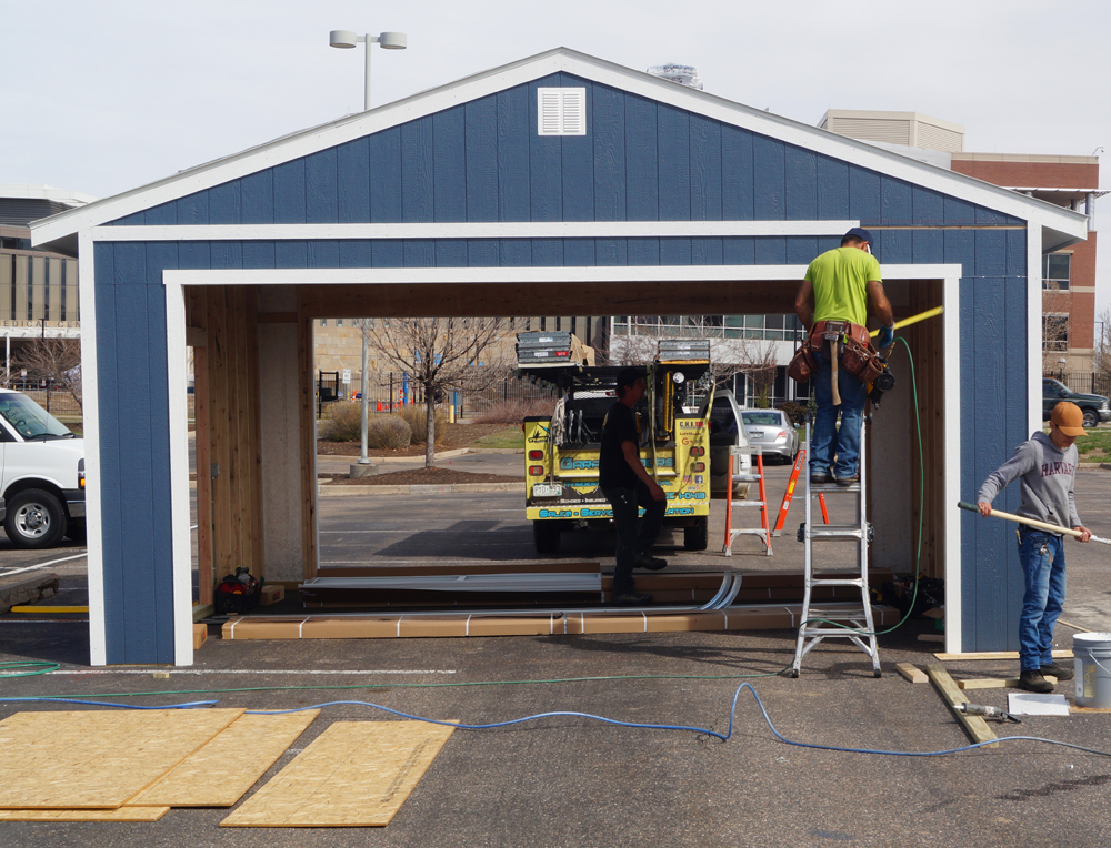 The garage for Children's Hospital under constrcution