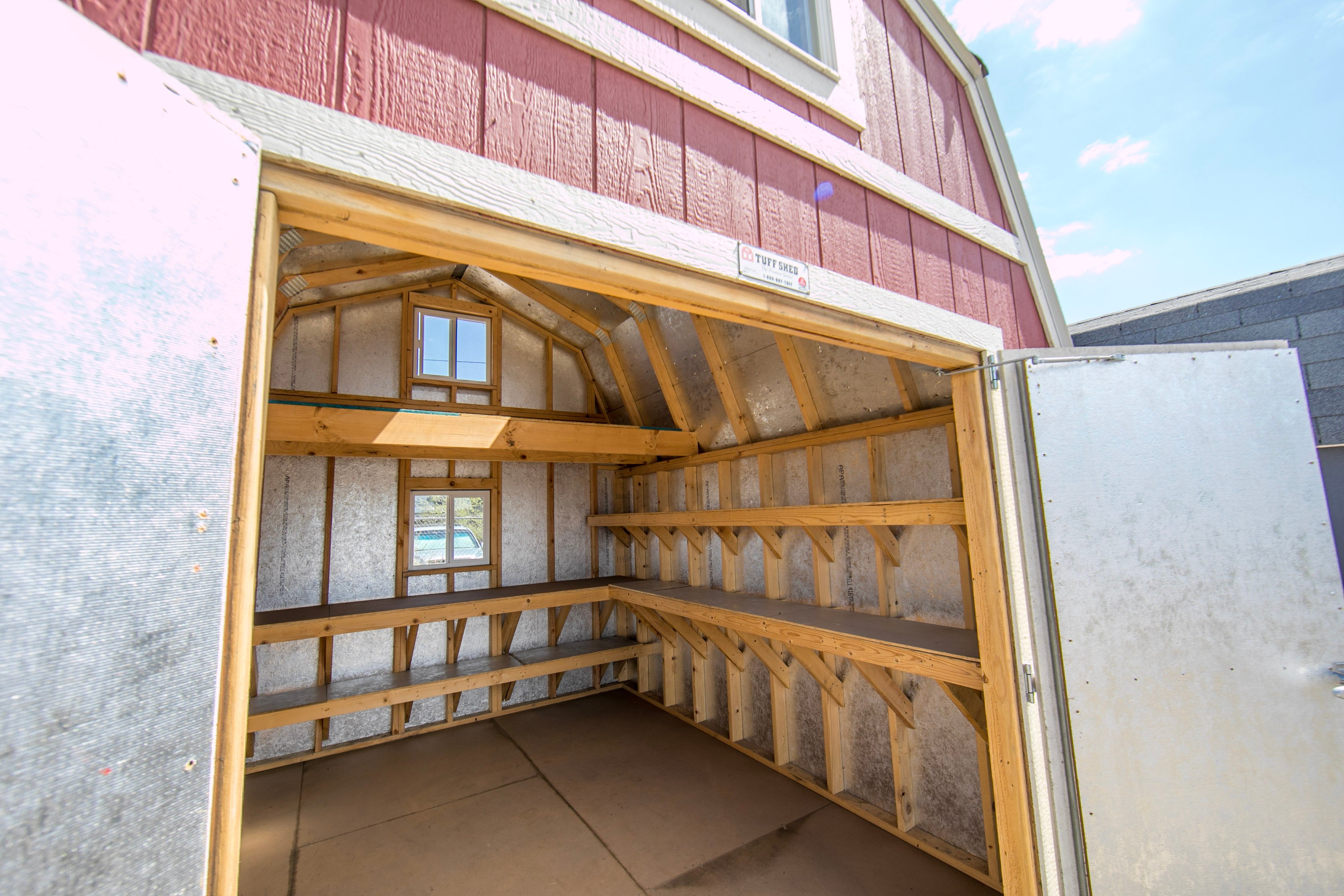 The Premier Tall Barn's interior