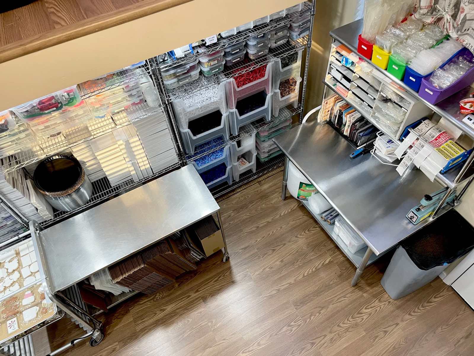 cookie mill barn interior from Birds Eye view